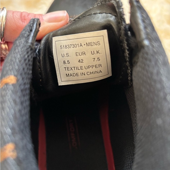 Levi’s Men’s Black Lace-Up Boots | Size 8.5 | Rugged Denim & Leather - Picture 3 of 5